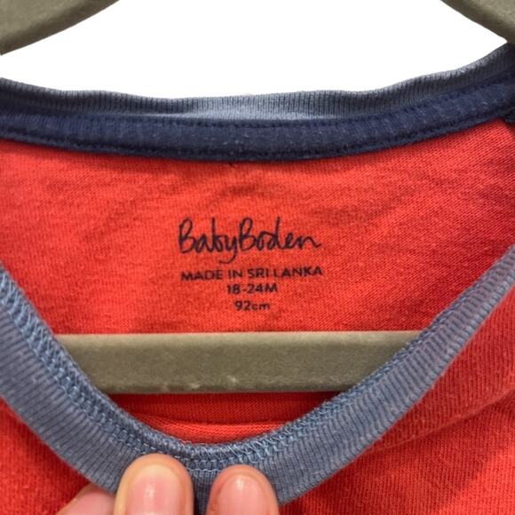 Baby Boden Appliqué Pirate Sprout Dog Tee Shirt Size 18-24m - Picture 3 of 4